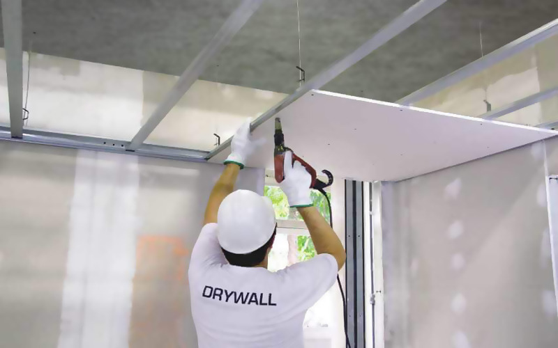 Forro de drywall Ã© versÃ¡til e durÃ¡vel